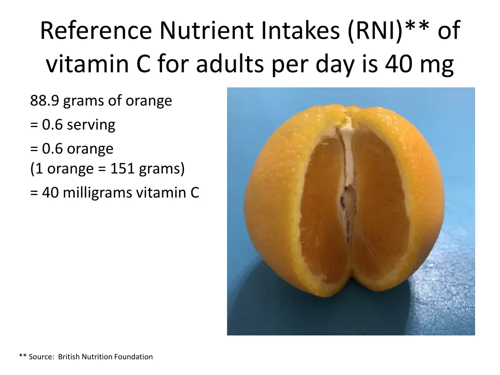 reference nutrient intakes rni of vitamin 1