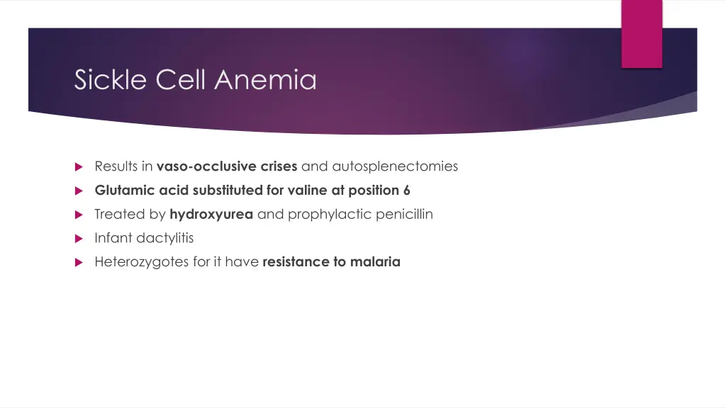 sickle cell anemia