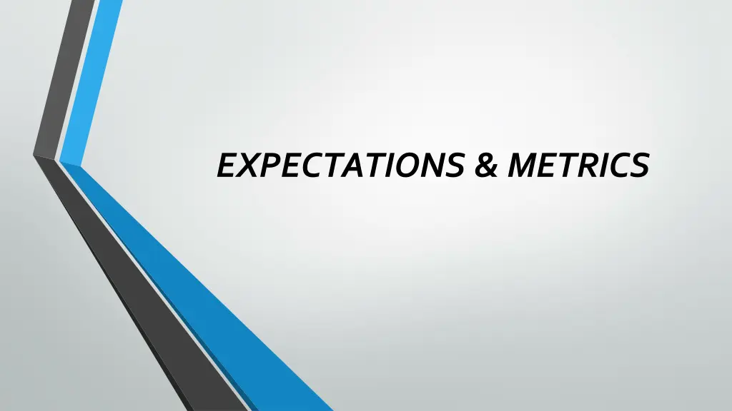 expectations metrics