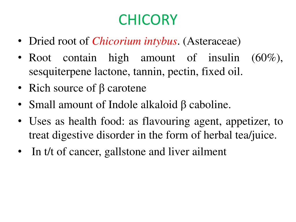 chicory