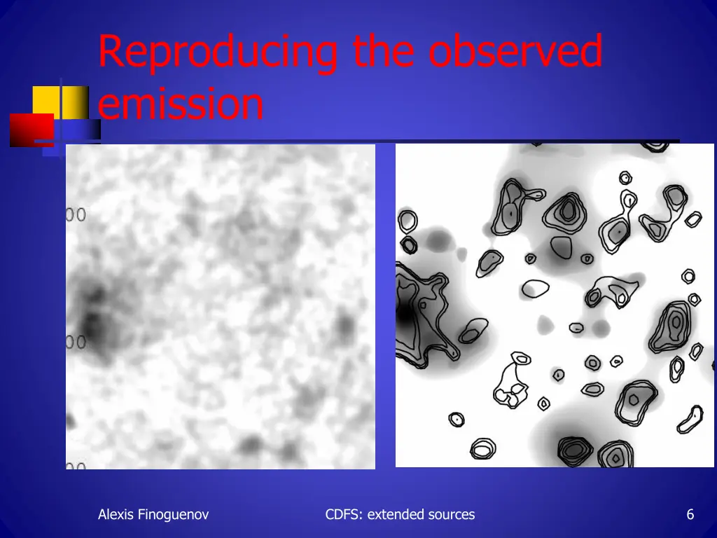 reproducing the observed emission