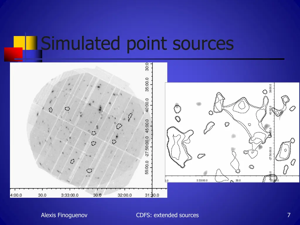 simulated point sources