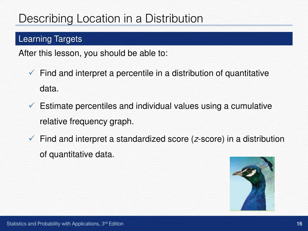 describing location in a distribution 5