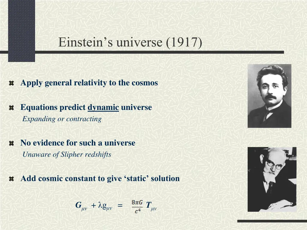 einstein s universe 1917