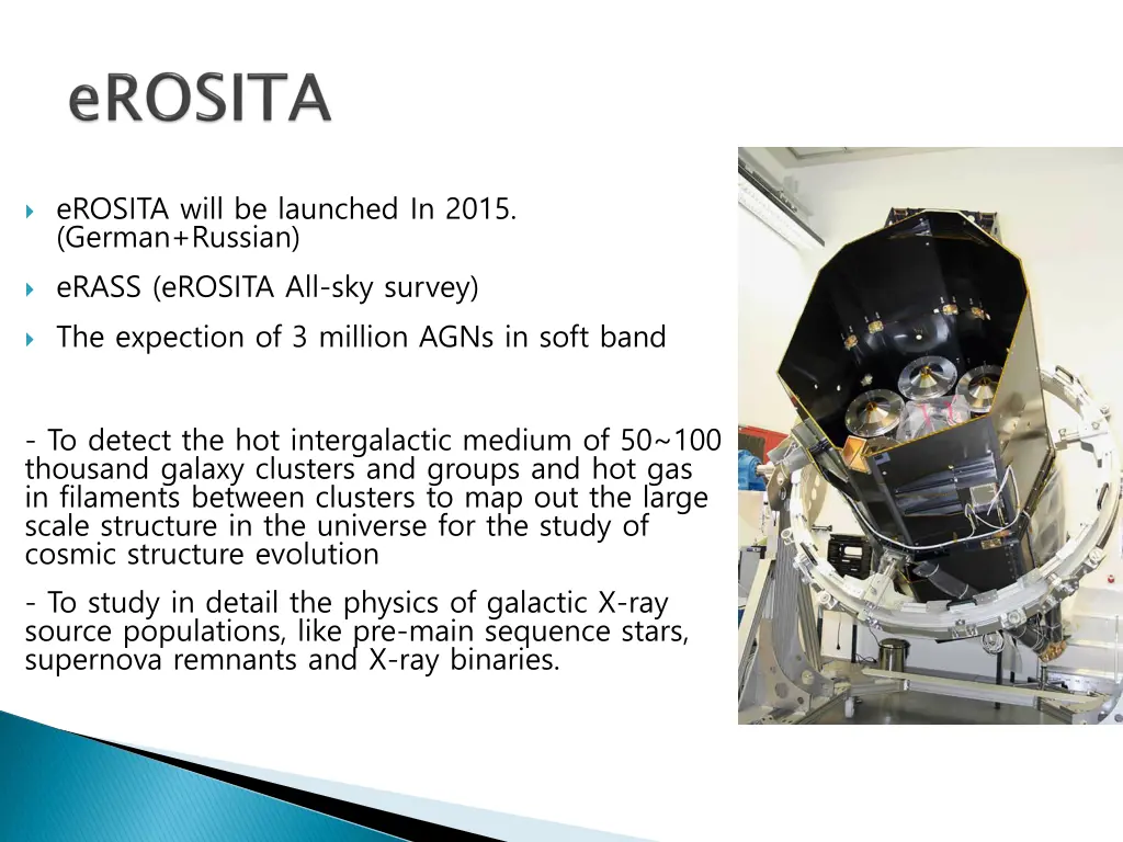 erosita will be launched in 2015 german russian