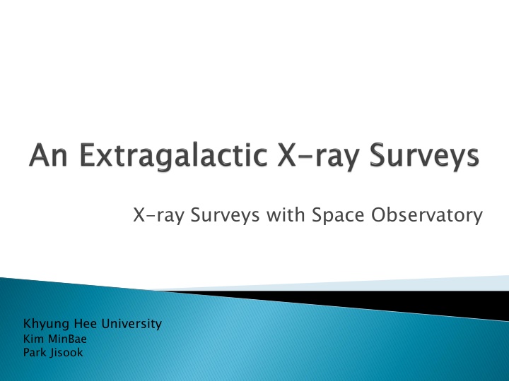 x ray surveys with space observatory