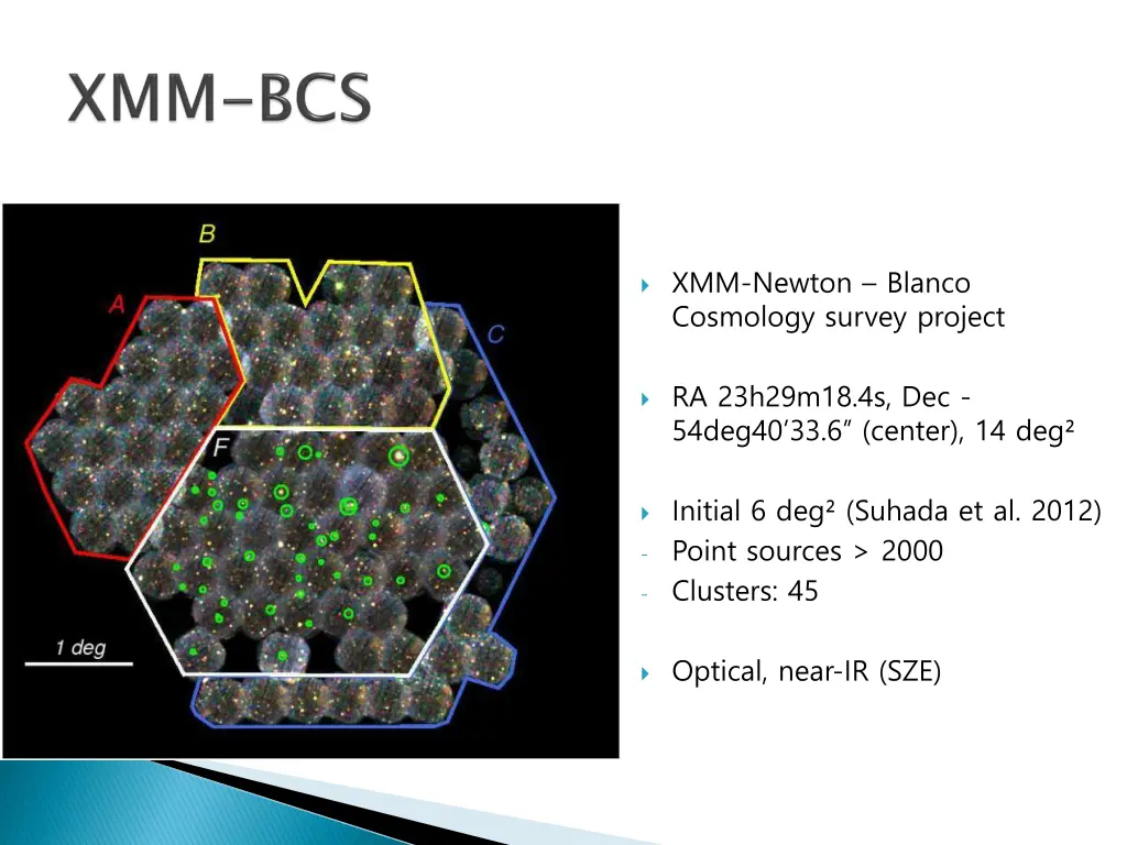 xmm newton blanco cosmology survey project