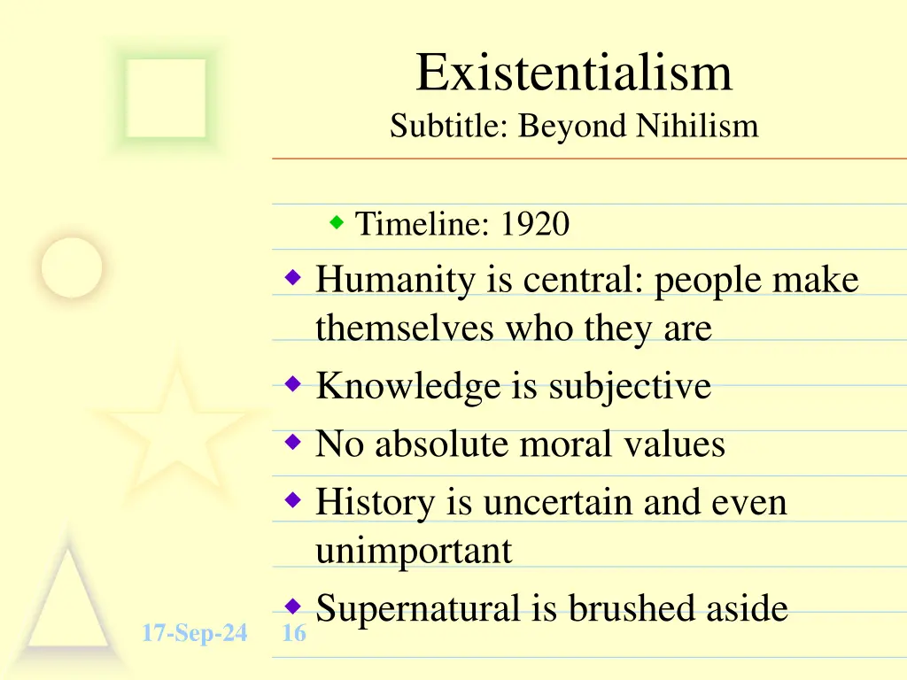 existentialism subtitle beyond nihilism