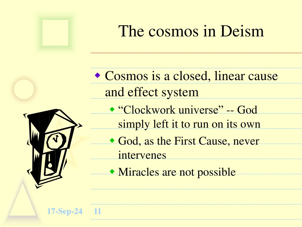 the cosmos in deism