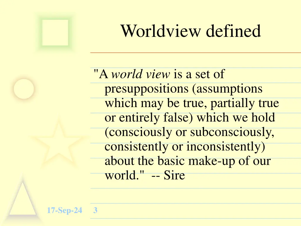 worldview defined