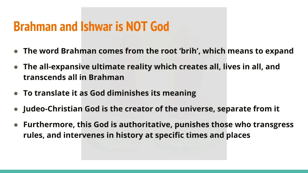 brahman and ishwar is not god