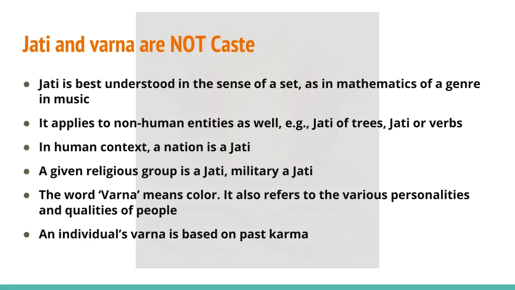 jati and varna are not caste