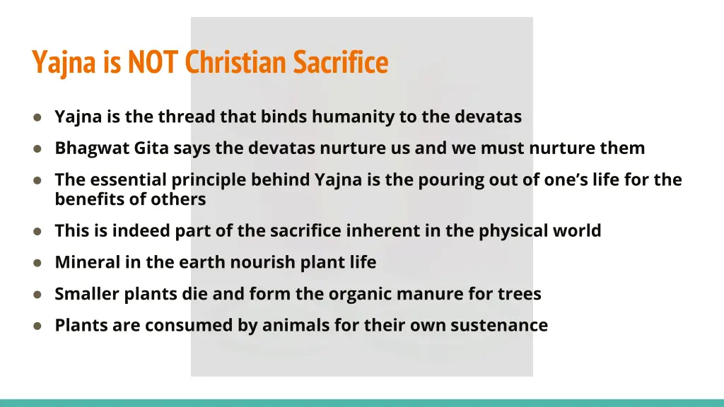 yajna is not christian sacrifice 1