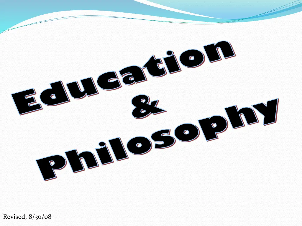 education philosophy