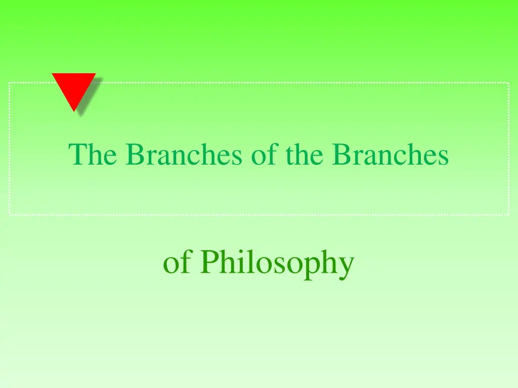 the branches of the branches