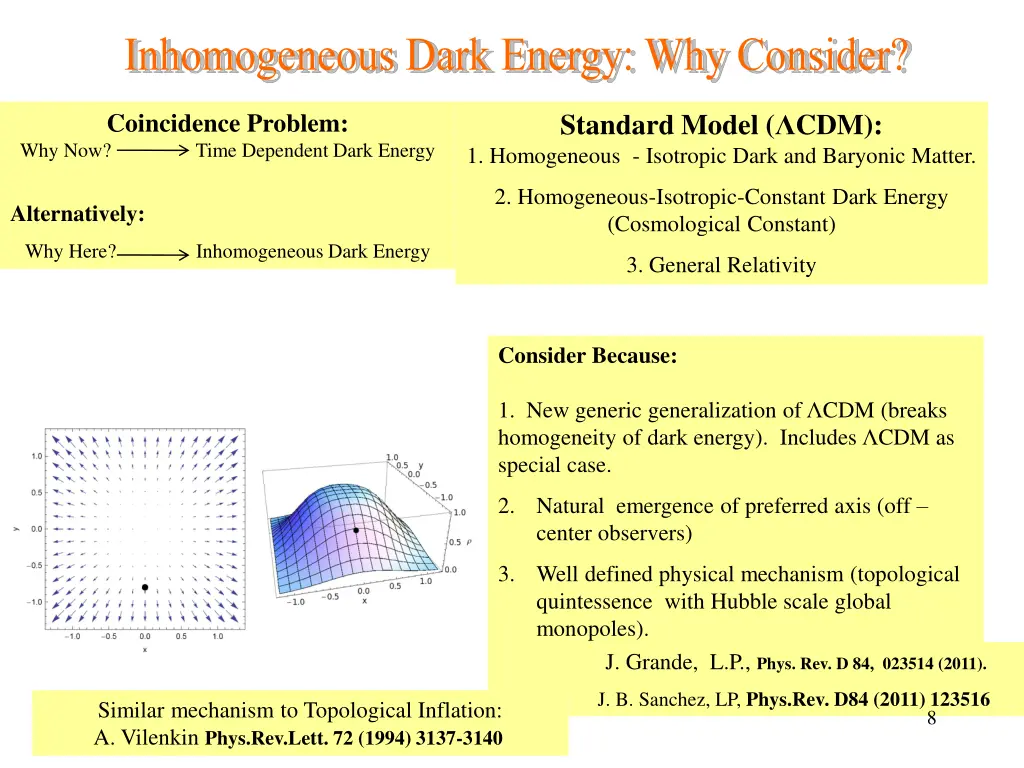 inhomogeneous dark energy why consider