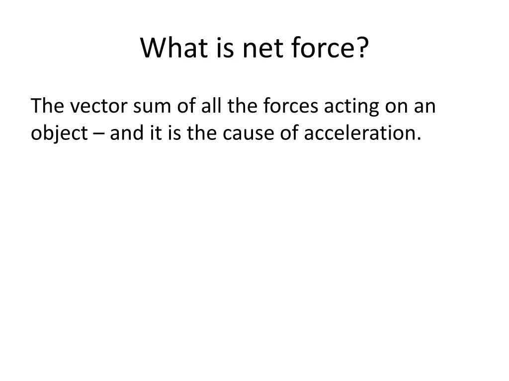 what is net force 1