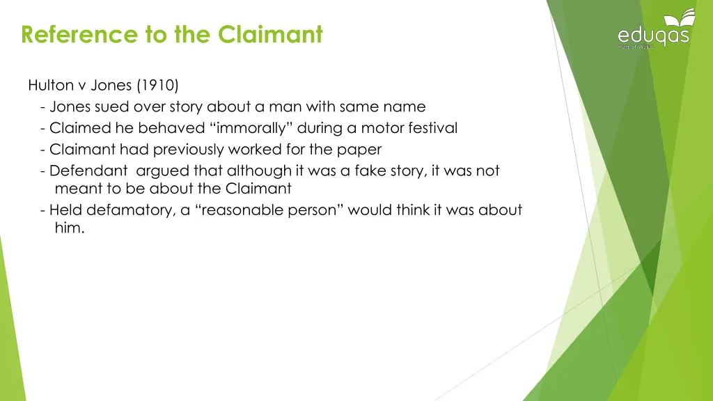 reference to the claimant 2