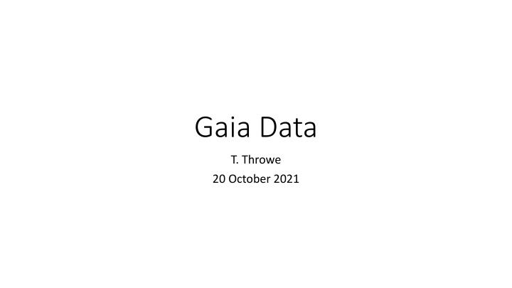 gaia data