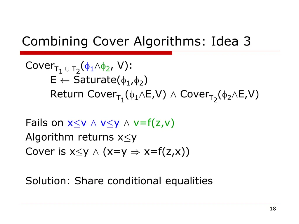 combining cover algorithms idea 3