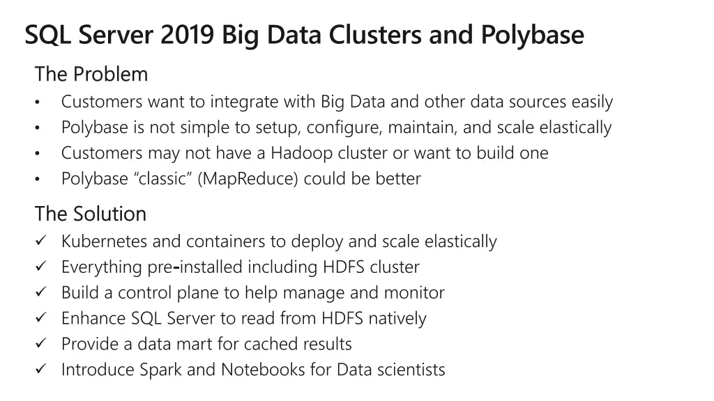 sql server 2019 big data clusters and polybase