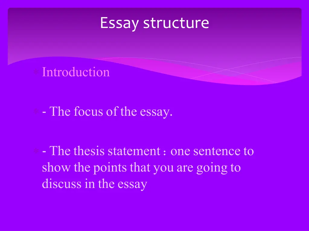 essay structure