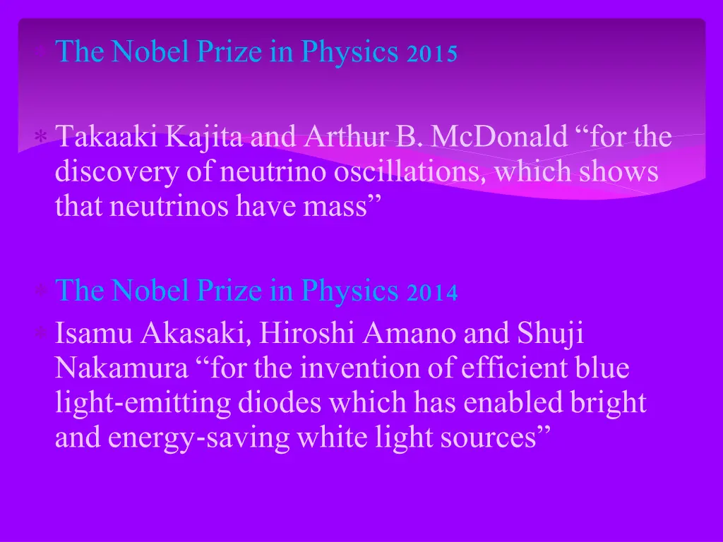 the nobel prize in physics 2015