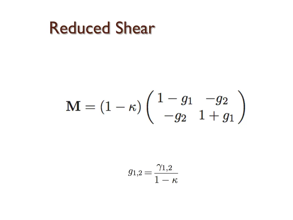 reduced shear