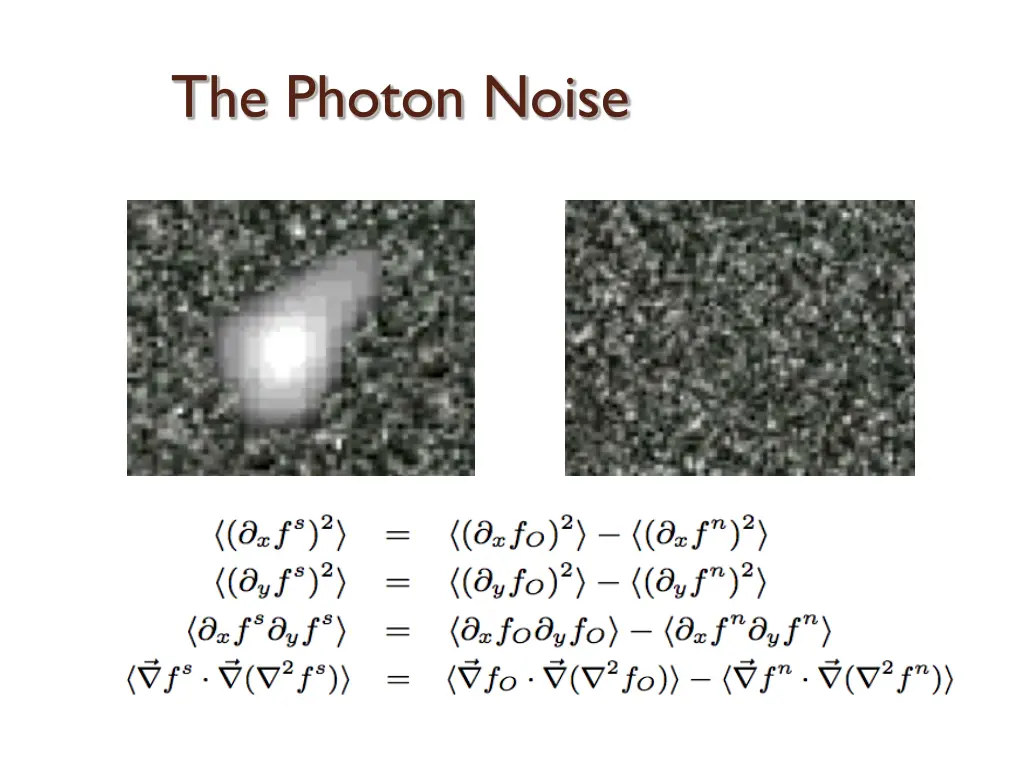 the photon noise