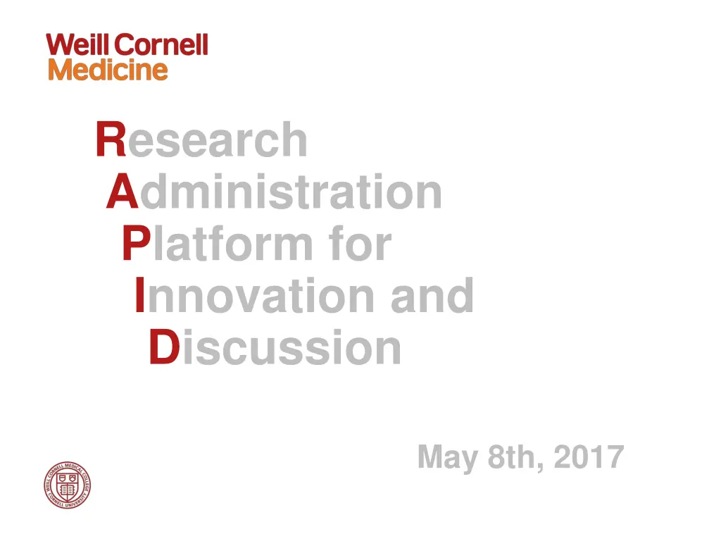 research administration platform for innovation