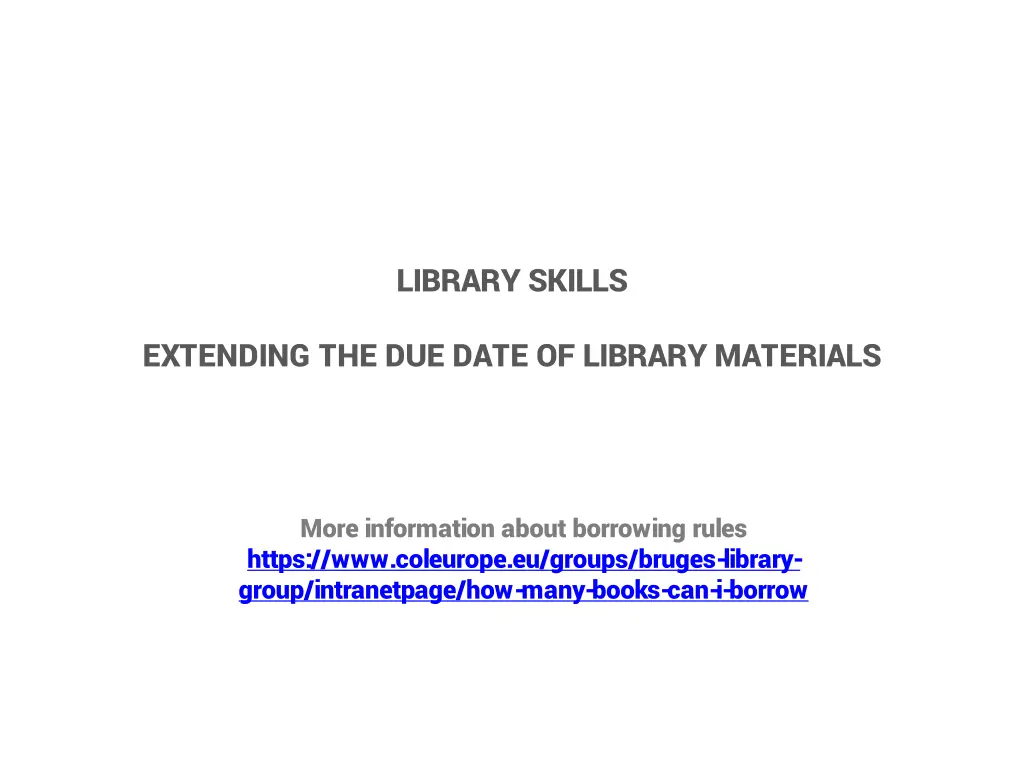 library skills