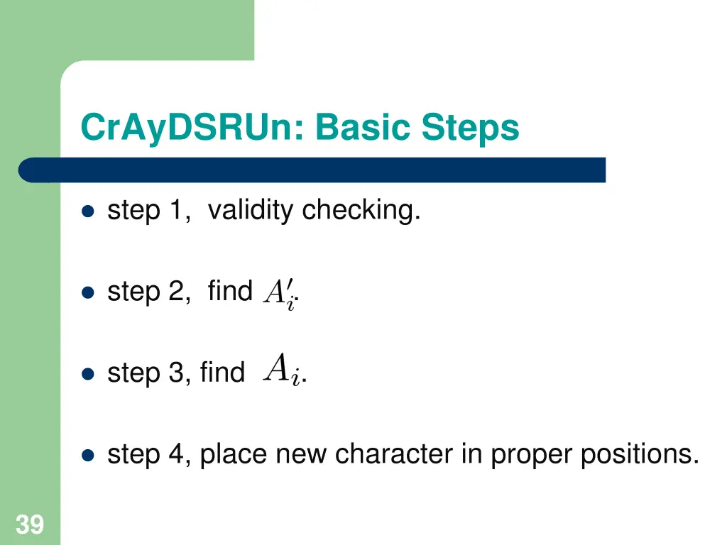 craydsrun basic steps 5