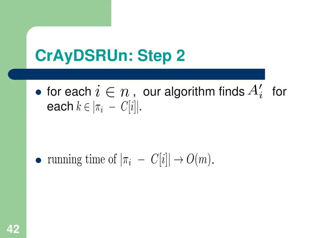 craydsrun step 2