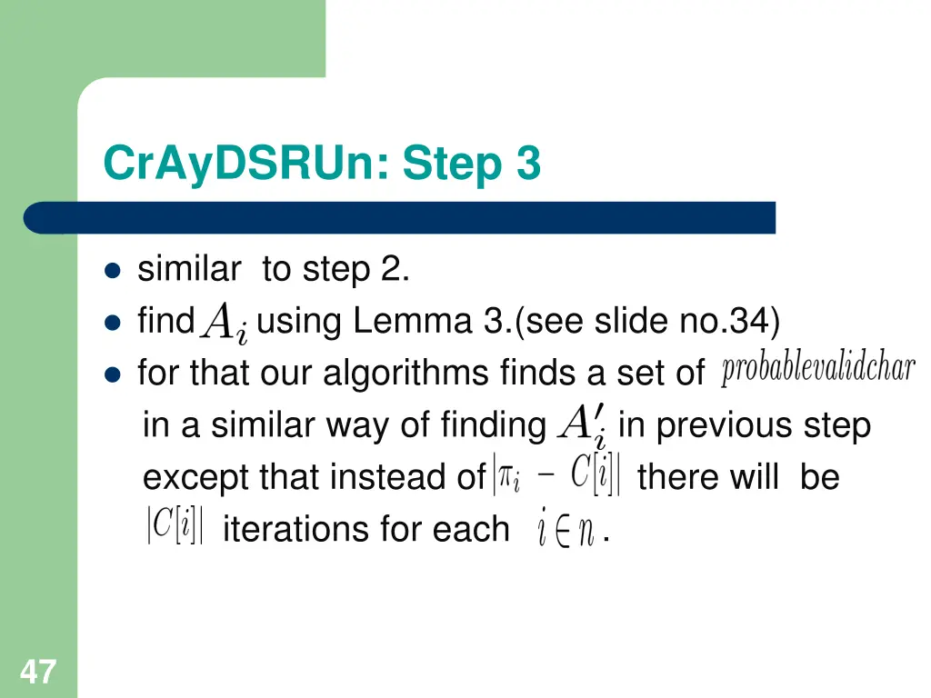 craydsrun step 3