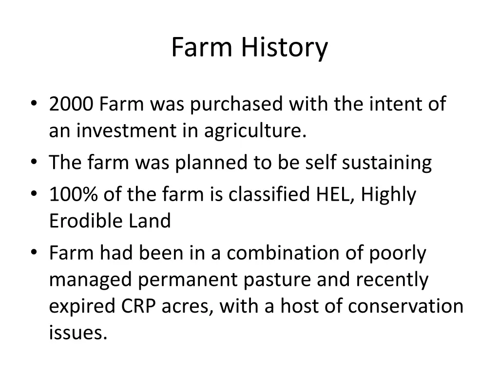 farm history