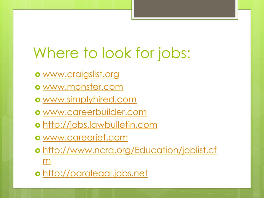 where to look for jobs