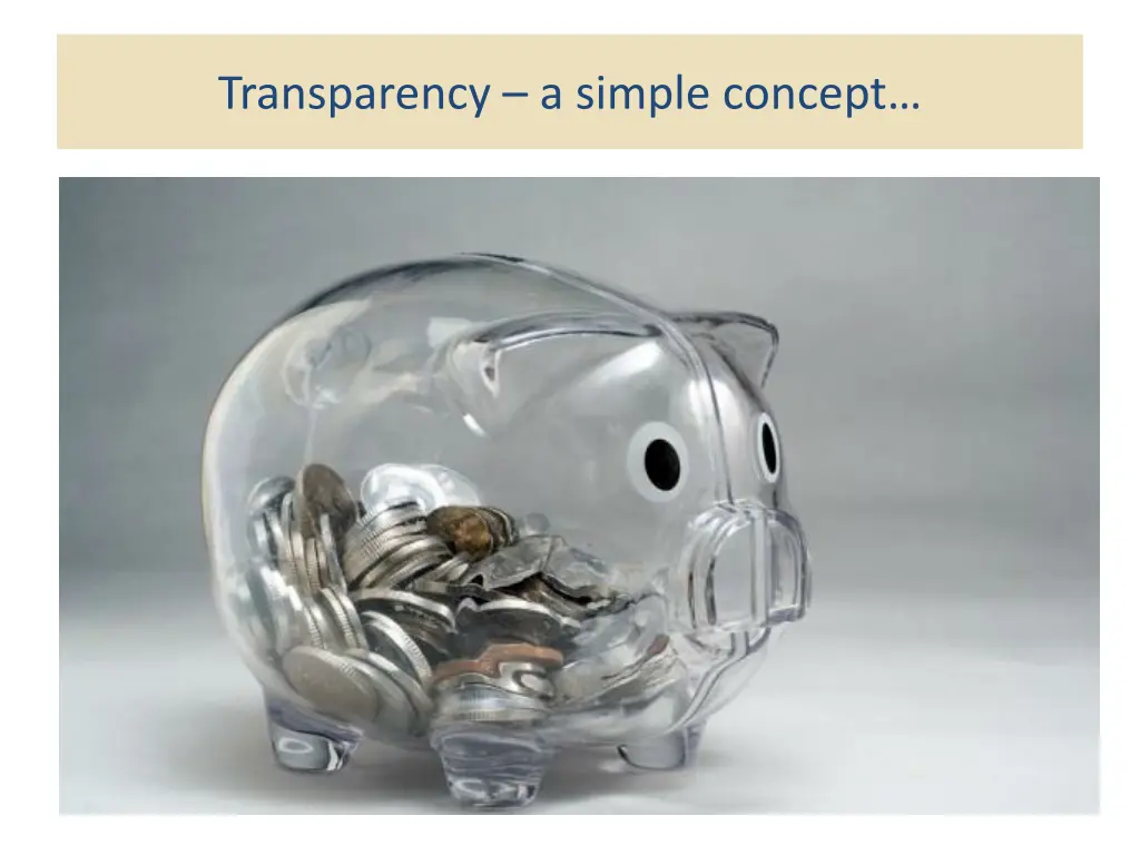 transparency a simple concept