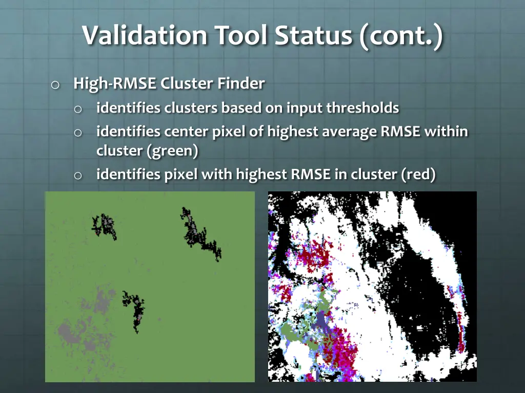 validation tool status cont