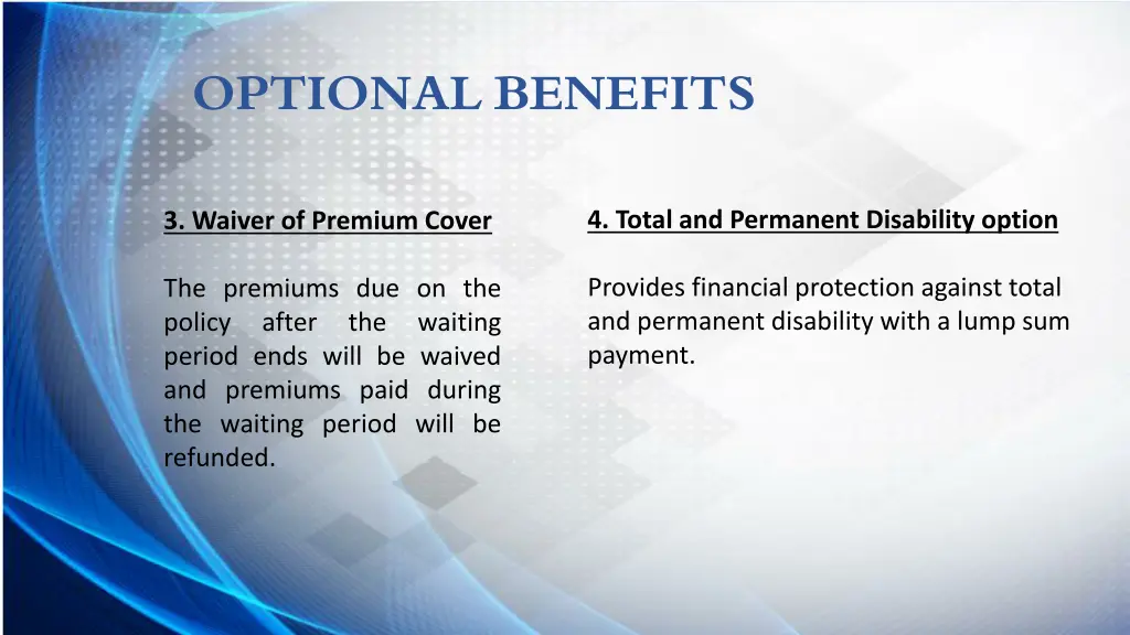 optional benefits 3