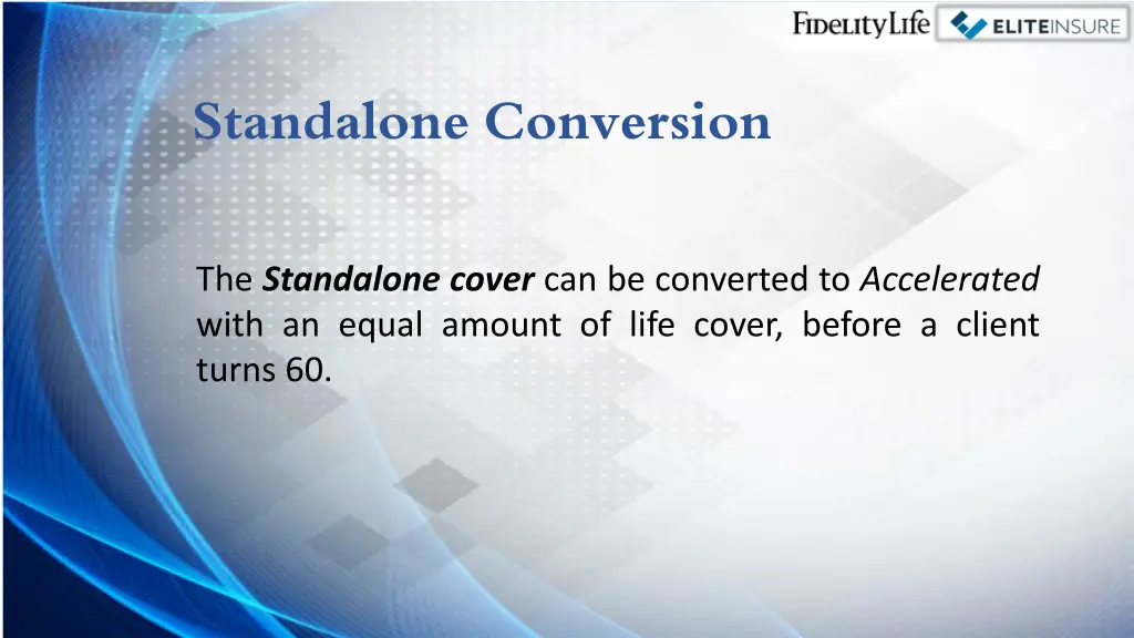 standalone conversion