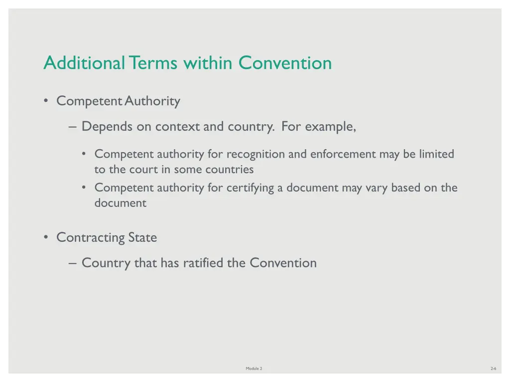 additional terms within convention