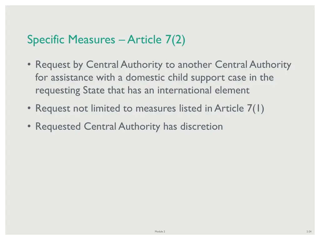 specific measures article 7 2