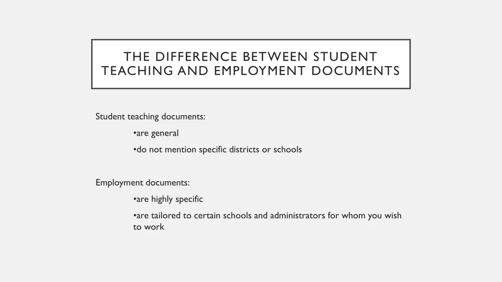 the difference between student teaching