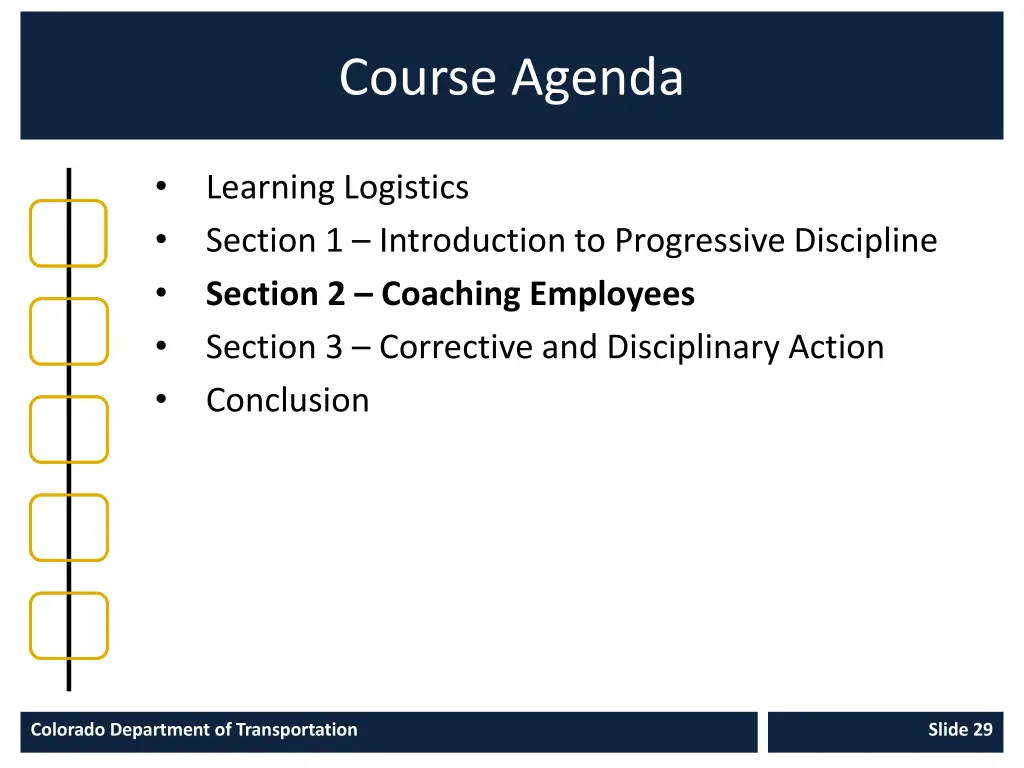 course agenda 2