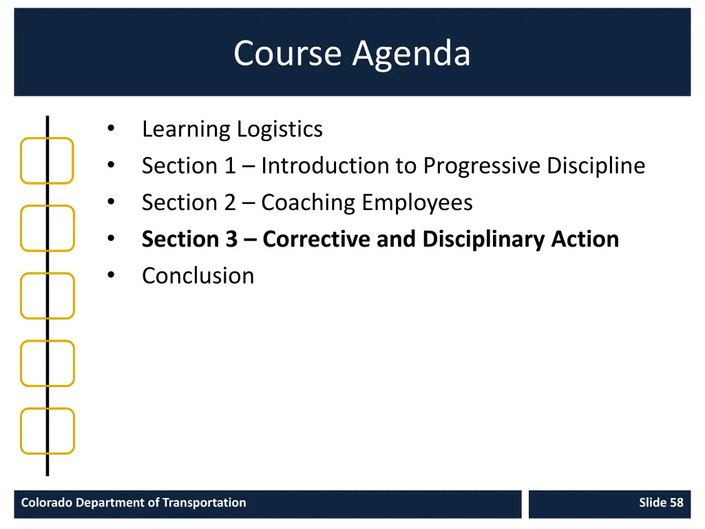 course agenda 3