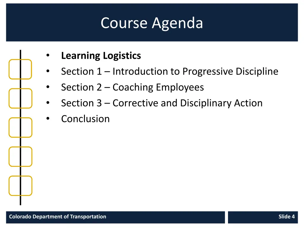 course agenda