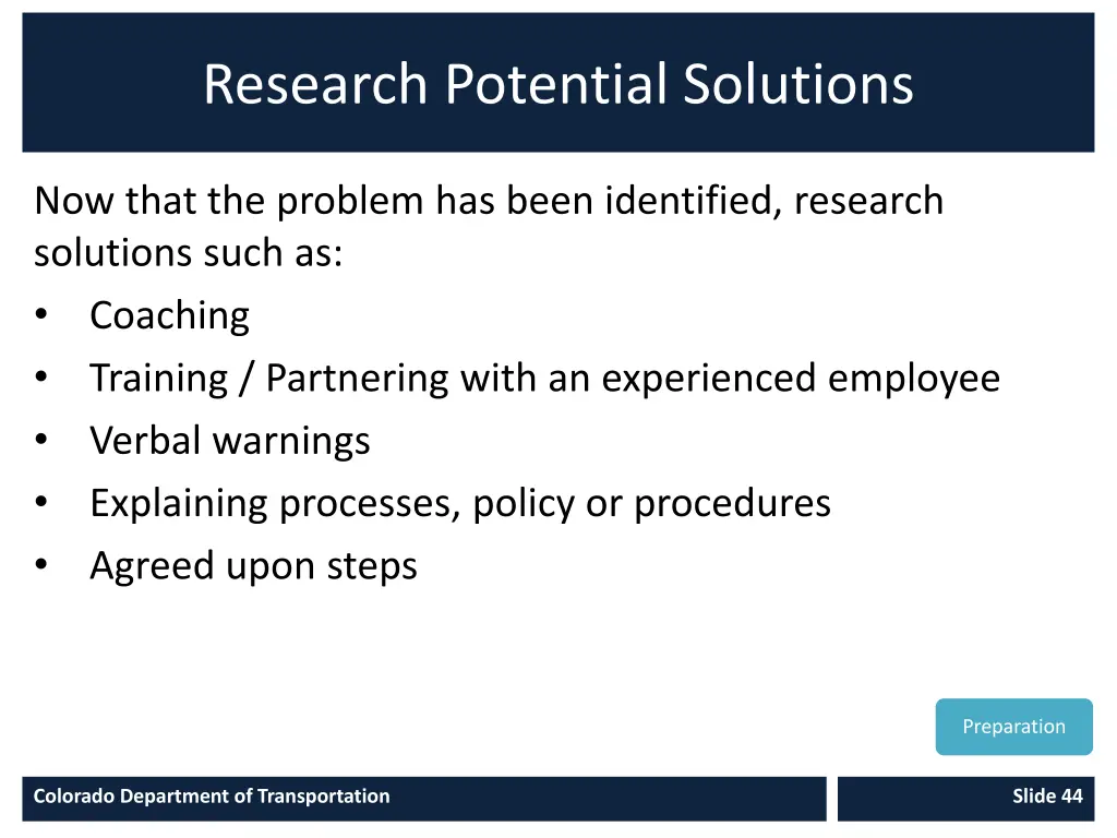 research potential solutions