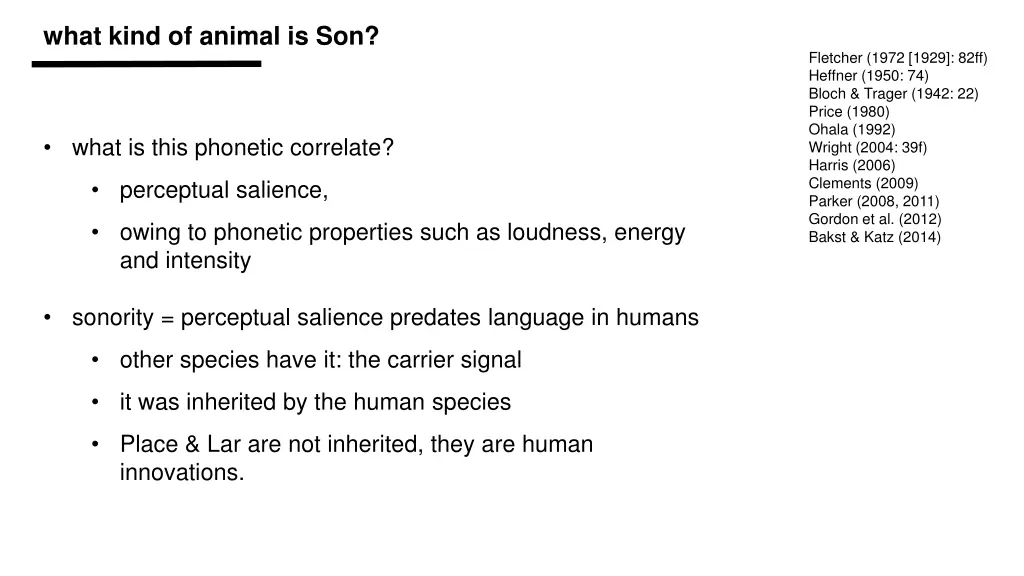 what kind of animal is son 1