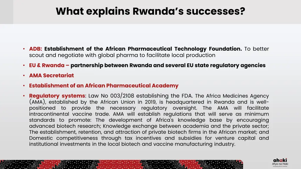 what explains rwanda s successes