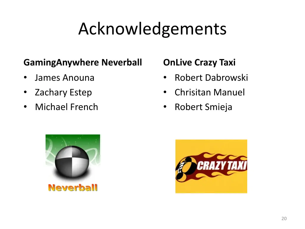 acknowledgements